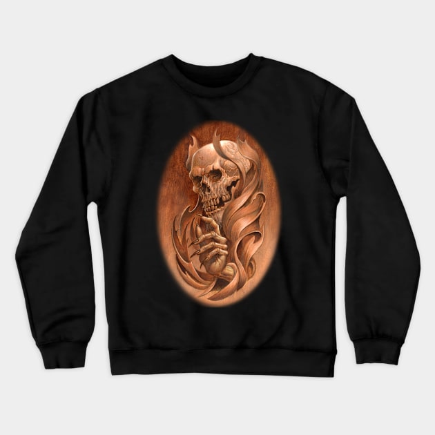 Skeleton King Crewneck Sweatshirt by Paul_Abrams